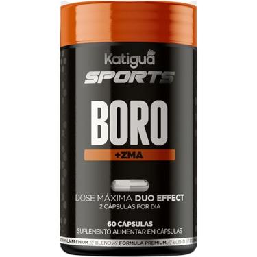 Imagem de Katiguá, Boro + ZMA, Sport, Sem sabor, 60 Cápsulas rígidas • 30 doses, Preto