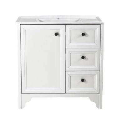 Imagem de Gabinete Armário Banheiro Ditália C/pia Bn-05 cor:branco