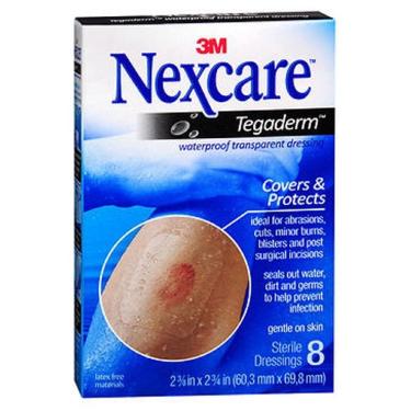 Imagem de Nexcare Tegaderm impermeável transparente curativo 2-3/8-polegadas x 2-3/4 polegadas, 8 contagem por Nexcare