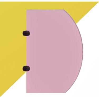 Imagem de Divisória de banheiro com tela de mictório, painéis de tela de privacidade para mictório infantil montados na parede, divisor de mictório, tela de proteção de partição, para escolas/jardins