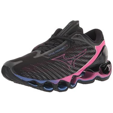 Imagem de Mizuno Tênis de corrida feminino Wave Prophecy 12, Ostra preta, 35