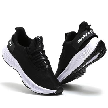 Imagem de Tênis Masculino para Corrida, Caminhada e Academia, Preto/Branco (Preto/Branco, BR, Adulto, Numérico, 41)
