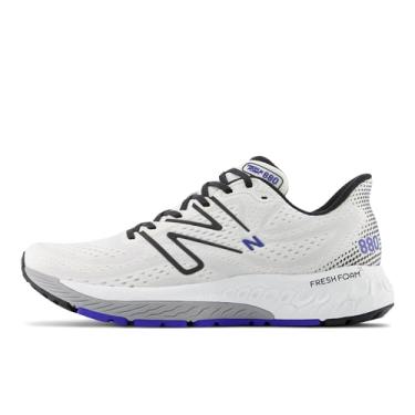 Imagem de New Balance Fresh Foam X 880 V13 Tênis de corrida masculino, Branco/preto, 8 Wide