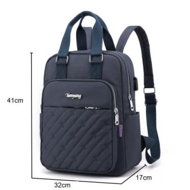 Imagem de Mochila Para Notbook 16 Polegadas Impermeável Com Porta Usb Feminina -
