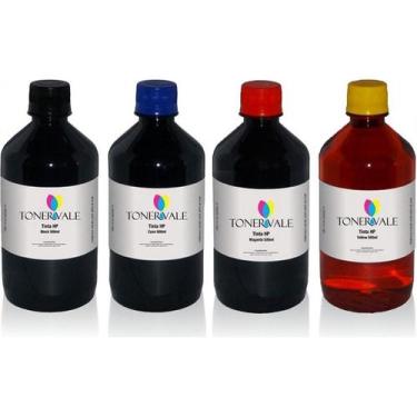 Imagem de Kit 4 Tinta Tankfull Para Cartucho HP 88, Impressora K8600 K5400 K550 