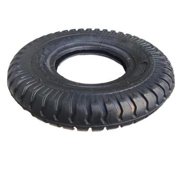 Imagem de Pneu Carrinho Armazem Mini Veiculos Carga Skate 2.50-4 Borrachudo Aro 