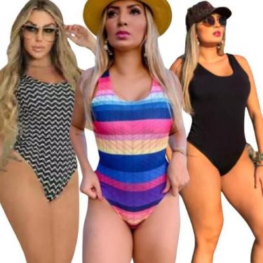 Imagem de Kit 3 Biquini Maio Feminino Praia Moda Body Verão Gold Top - Dioper St
