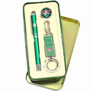 Imagem de Caneta De Metal Chaveiro E Broche - Fluminense - Mileno