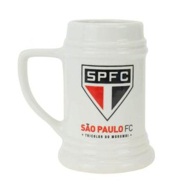 Imagem de Caneca Porcelana Branca 500ml - São Paulo SPFC - Mileno