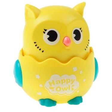 Imagem de Coruja aperta e anda  brinquedo divertido art brink, Amarelo
