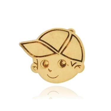 Imagem de Pingente Menino Filho Carinha Passante Em Ouro 18k - PRADO JÓIAS