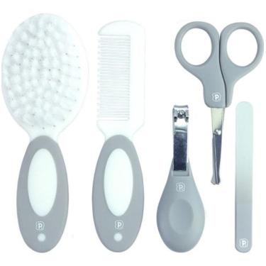 Imagem de Kit Higiene E Cuidados Com O Bebê 5 Peças Pimpolho - Pimpolho , Cinza