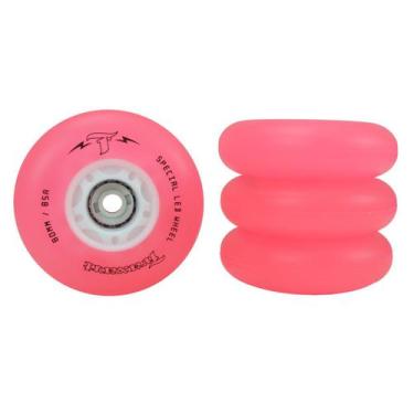Imagem de Jogo de Rodas Traxart LED Special Rosa 80mm/85A