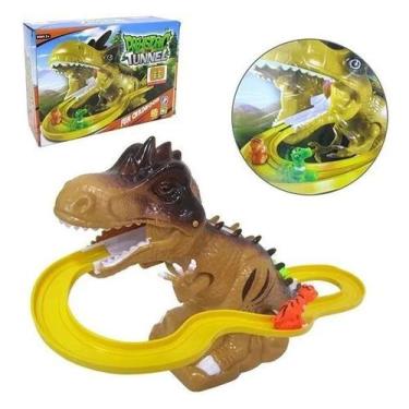 Imagem de Pista Elevador Com Som E Luz Dinossauro. - DM TOYS