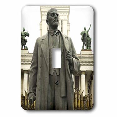 Imagem de 3dRose lsp_82535_1 Rússia. Moscou. Vdnkh, Estátua de Lenin Eu26 Iho0219 Inger Hogstrom Interruptor de interruptor único