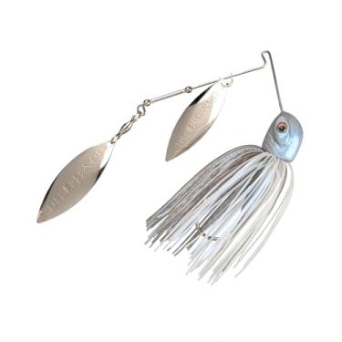 Imagem de Strike King (TGBDWEL34-45) Isca de pesca com base para morador de nível turístico, 3/113.4 g, gancho tamanho 5/0, lâmina Tandem Raz-R lâminas de alto RPM, saia amarrada à mão, brilho azul