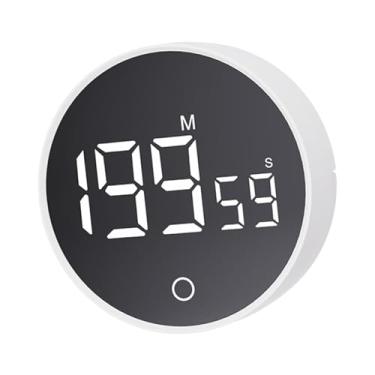 Imagem de Generic Temporizador Digital para Cozinha com Display LED, Branco, Tamanho real