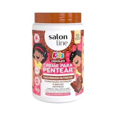Imagem de Salon Line, Creme para Pentear, Kids, Chocolate, Cachinhos Nutridos - Para Cabelos Ondulados, Cacheados e Crespos, 1kg