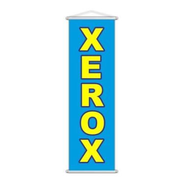 Imagem de Banner Xerox Impressão Gráfica Serviço Lona Azul 100x30cm - PlimShop