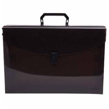Imagem de Maleta plastica fume c/10 pastas supensa kraft 0317.i.0005x / kit / de