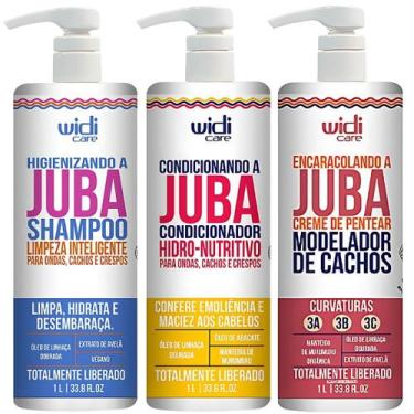 Imagem de Kit Juba Shampoo Condicionador E Encaracolando A Juba Cabelo Vegano Wi