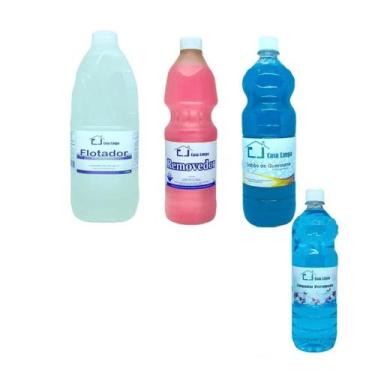 Imagem de Kit os melhores (flotador 2l + sabao querosene 1l + removedor rosa 1l 