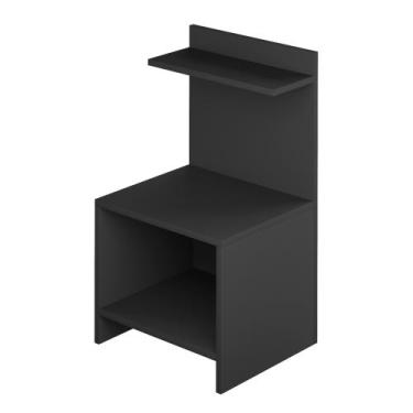 Imagem de Mesa de Cabeceira Mesinha de Canto Quarto com Nicho e Prateleira Decor