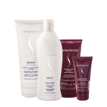Imagem de Kit Senscience Smooth Inner Moisture Home Care Leave-in 150 (4 produto