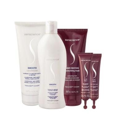 Imagem de Kit Senscience Smooth Inner CPR Home Care Ampola (5 produtos)