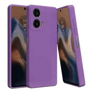 Imagem de Capa Capinha Case Silicone Aveludada Para Motorola Moto G35 Protetora,