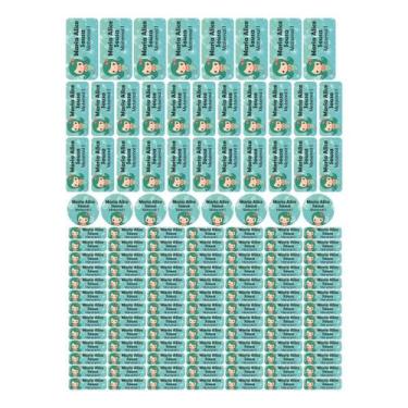 Imagem de 129 Etiquetas Escolares Personalizado Vinil Sereia - Tectoner, SEREIA 