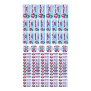 Imagem de 88 Etiquetas Escolares Personalizado Vinil Sereia - Tectoner, SEREIA 1