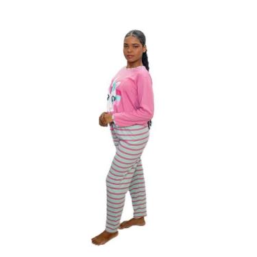 Imagem de KIT 3 Pijamas Feminino Inverno Manga Longa Malha Atacado - SLEEP PIJAM