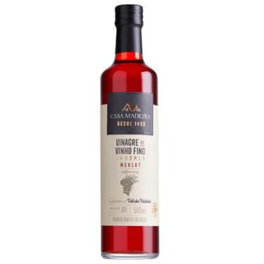 Imagem de Vinagre de Vinho Tinto Fino Gourmet Merlot Casa Madeira 500 ml