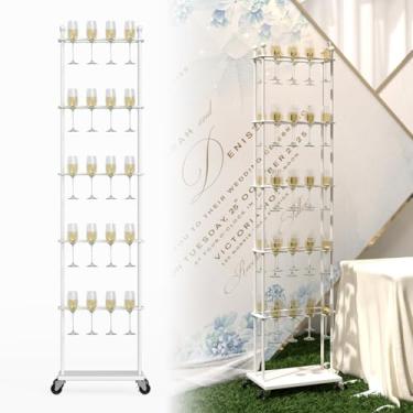 Imagem de lukar Suporte de champanhe para festa (branco)