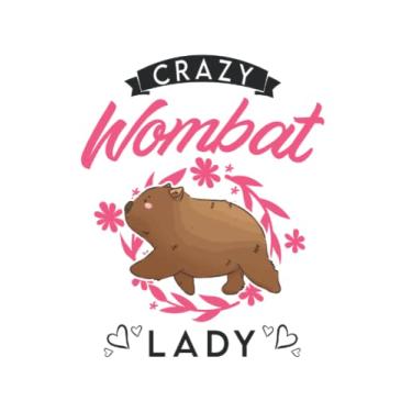 Imagem de Wombat Tagesplaner: Crazy Wombat lady Verrückte Wombat Mädchen/Kalender 2023 & 2024 / Wochenplaner Tagesplaner Planer/Planungsbuch To-Do-Liste / 6x9 Zoll / 100 ausfüllbare Seiten