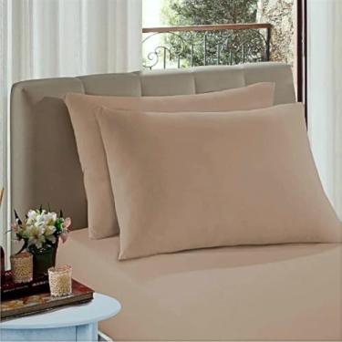 Imagem de Lençol Solteiro Avulso Malha 100% Algodão Vivaldi Premium Sul Brasil (Doce de Leite)