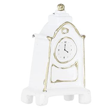 Imagem de Relógio de mesa de casa de bonecas, firme e resistente 1:12 Relógio de casa de bonecas estável e durável com metal para presente significativo