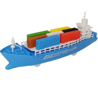 Imagem de Navio Cargueiro Container Ship Super Brinquedo A Frição 30CM