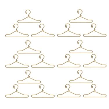 Imagem de Vaguelly Conjunto De Cabides Para Bonecas 40 Peças Mini Cabides Para Roupas De Boneca Cabides Para Casa De Bonecas Em Miniatura Organizadores Para Guarda-roupa De Boneca