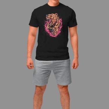 Imagem de Camisetas 100% Algodão Casual Moda De Rua Gola Redonda - Rodliwes, Pre