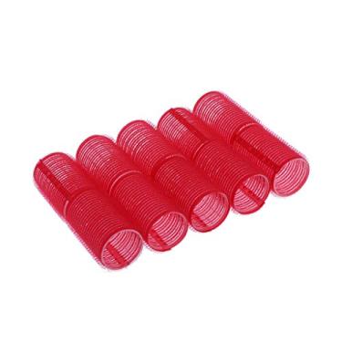 Imagem de Pacote com 10 rolos de cabelo, multicolorido, autoaderente, plástico aderente para ondulação, modelador profissional de cabeleireiro ou penteado encaracolado faça você mesmo – 8 tamanhos – 36 mm