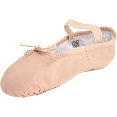 Imagem de Bloch Dansoft Sapatilha feminina de couro com sola completa, rosa, 5 (7-7.5 US) Wide