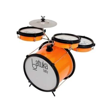 Imagem de Bateria Baby Laranja - Bumbo 10", Tom E Caixa 06" Corpo De Abs