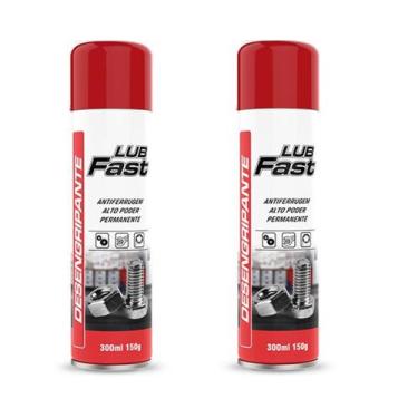 Imagem de Kit com 2 Desengripantes Anticorrosivo Lub Fast 300ml - Auto Fast