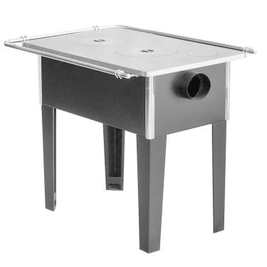 Imagem de Fogão A Lenha Campeiro Preto Fornos Pinhal N1