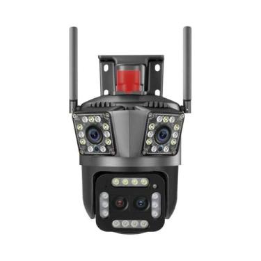 Imagem de Câmera de Segurança Externa 8K - WiFi, 16MP, Zoom 12x, 4 Lentes, 3 Tel