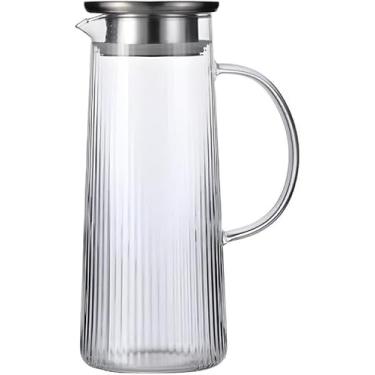 Imagem de Jarra De Vidro Acqua Tampa Inox Alça Suco Água Bebidas