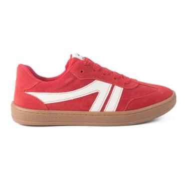 Imagem de Tênis Casual Dakota College de Couro Camurça - Vermelho