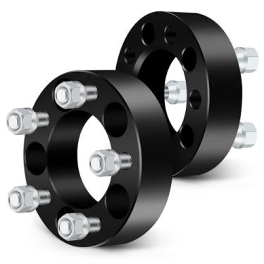 Imagem de SCITOO 2 peças espaçadores de roda 5 x 4,5 cm pinos de 3,8 cm furo de 1/2 82,5 mm apto para Ford Taurus 2010-2014, para Ford para Mustang 1994-2014, para Ford Edge 2007-2013